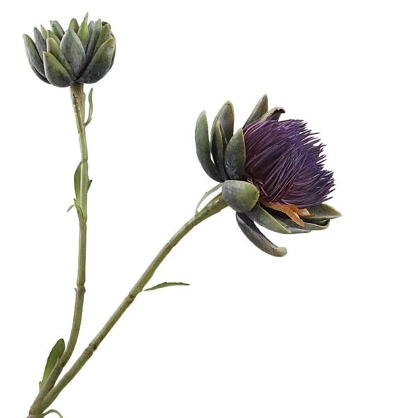 Kunstbloem - Artisjok - Paars - 80 cm